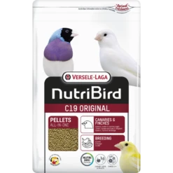 C19 Original Granulés Extrudés - Aliment D'élevage Pour Canaris, Oiseaux Exotiques Et Indigènes 3kg - Nutribird