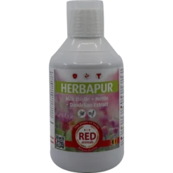Herbapur, Extraits De Chardon-marie, Pissenlit Et Ortie 250ml - Red Animals