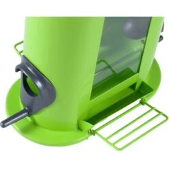 Mangeoire Graines Deno Vert 24cm - Vadigran -Deli Nature Soldes mangeoire graines deno vert 24cm vadigran 13965 vadigran le silo pour oiseaux de la nature denco peut etre rempli avec tous type 1