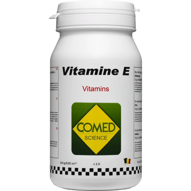 Vitamine E 5%, Pour Une Fertilité Accrue Au Moment De L'élevage 250gr - Comed 3 Vitamine E 5%, Pour Une Fertilité Accrue Au Moment De L'élevage 250gr - Comed